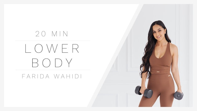 20 Min Lower Body 1 | Farida Wahidi