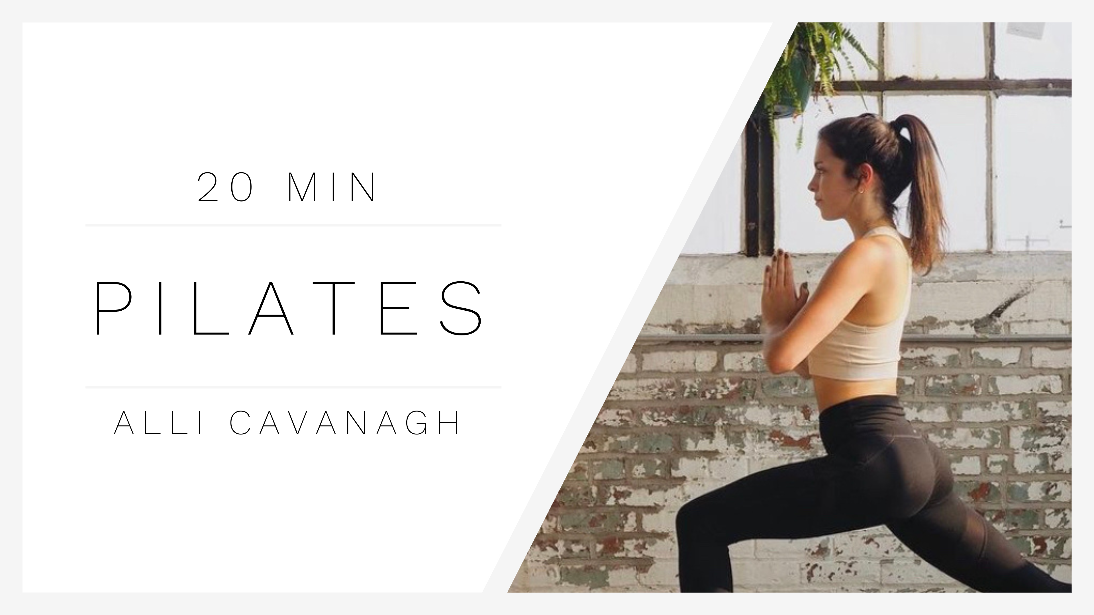 20 Min Sideline Pilates 1 | Alli Cavanagh