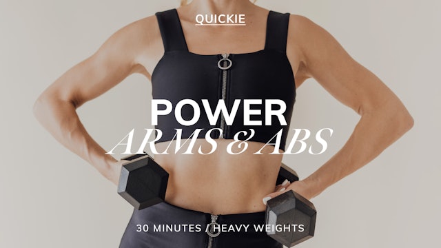 30 MIN POWER ARMS AND ABS 10/25