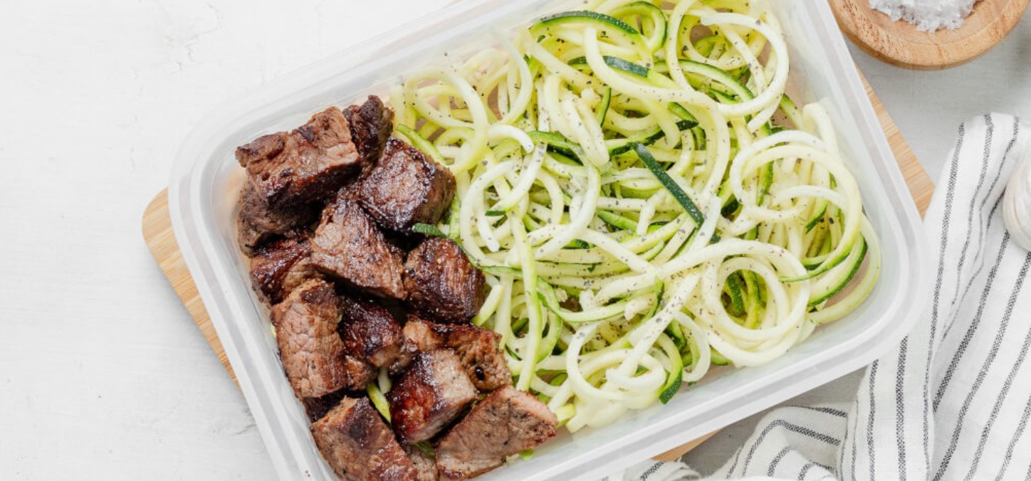 Meal Prep Steak Bites & Zoodles