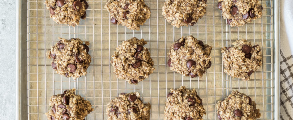 Chocolate & Banana Oat Cookies