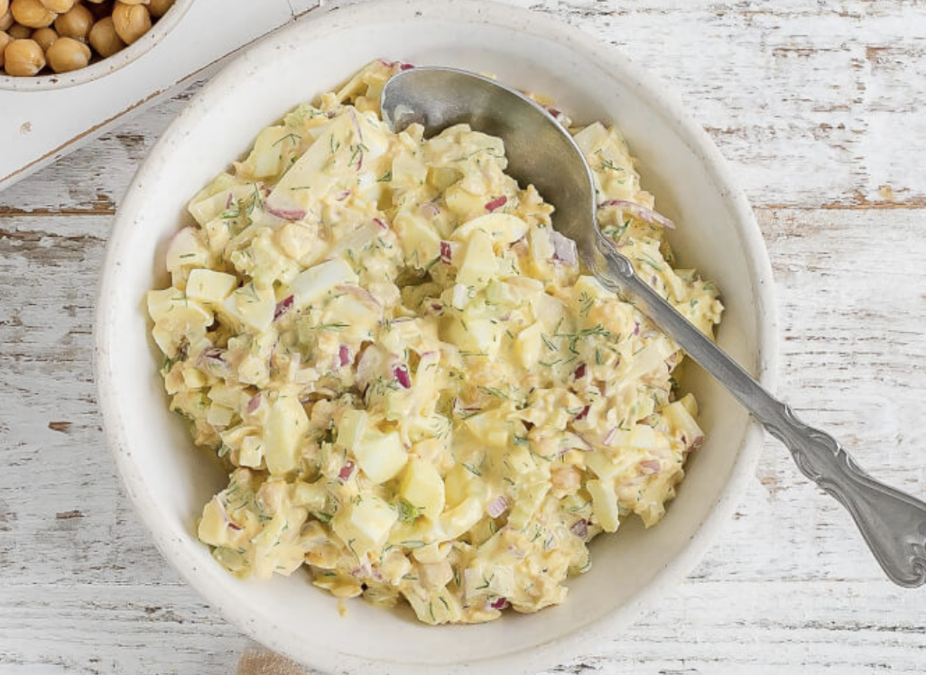 Egg & Smashed Chickpea Salad