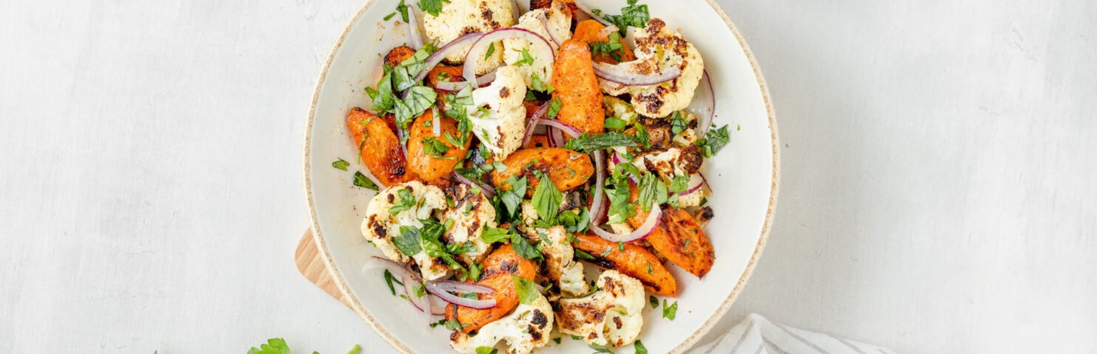 Roasted Carrot & Cauliflower Salad