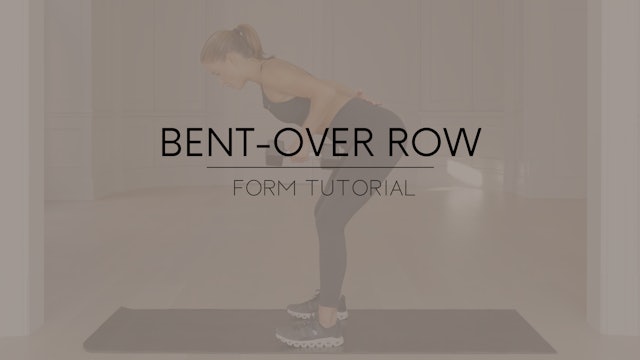 Bent-Over Row Form Tutorial