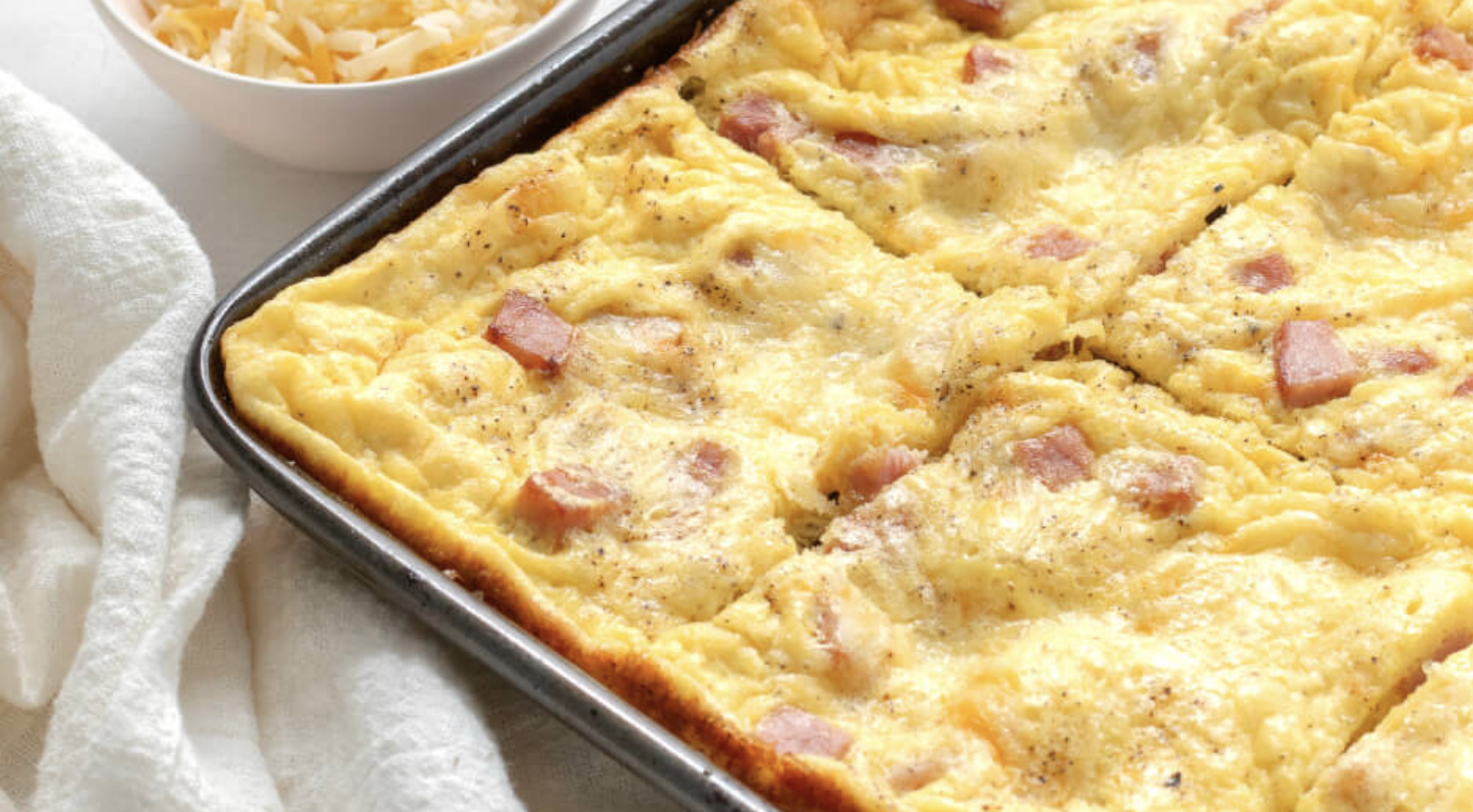 Ham Cheese Sheet Pan Eggs