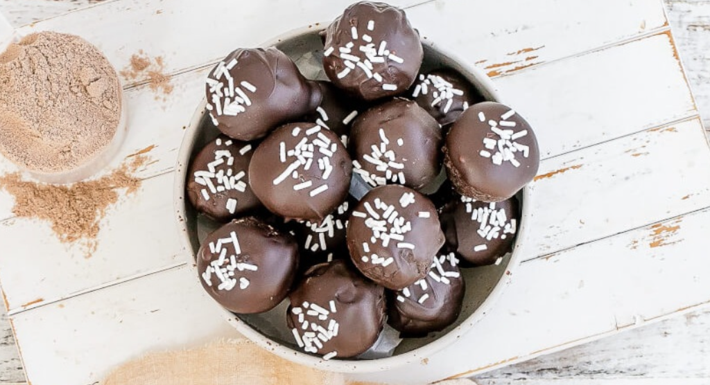 Fudgy Chocolate Protein Bites