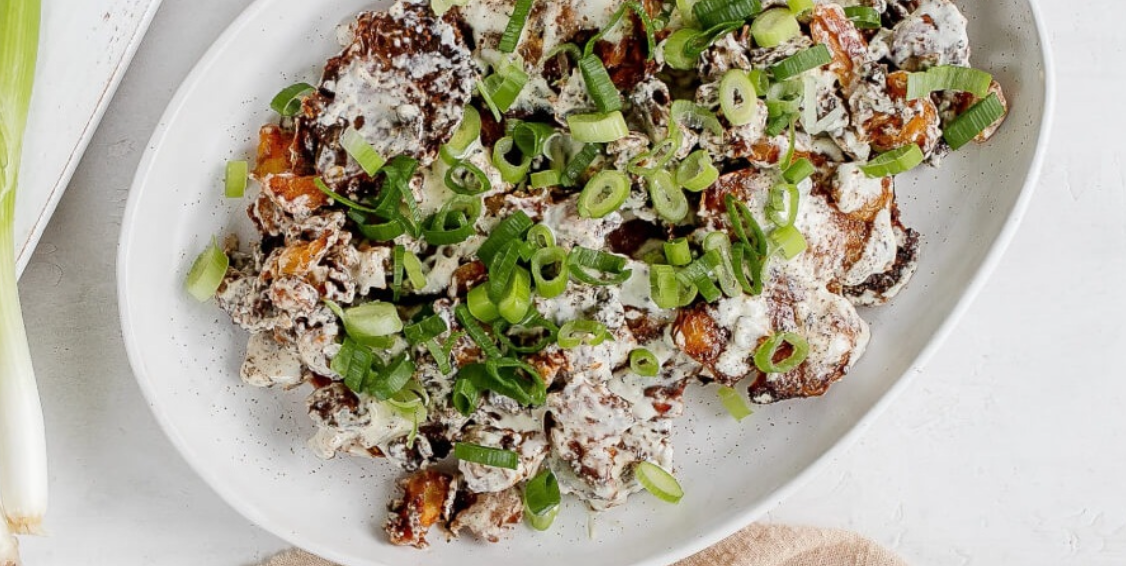Crispy Smashed Potato Salad