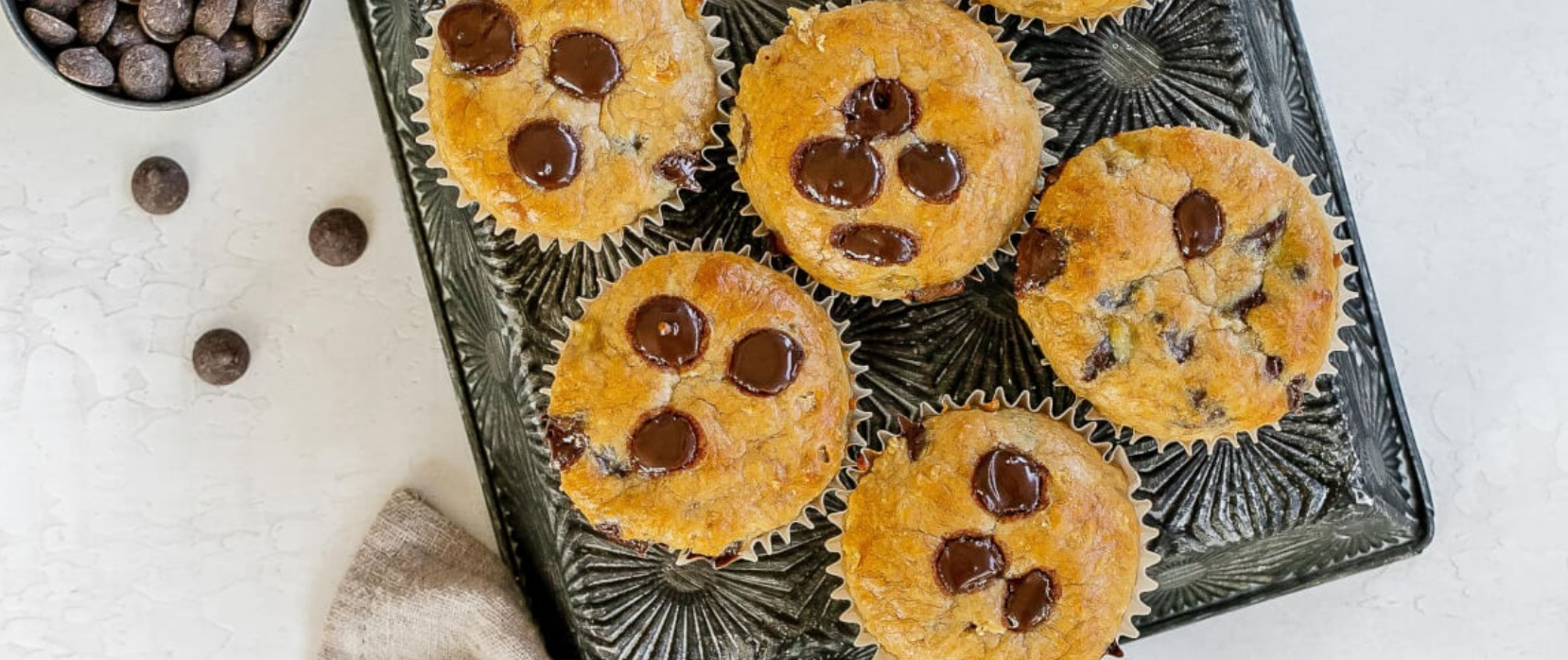 Chocolate Chip Protein Muffins