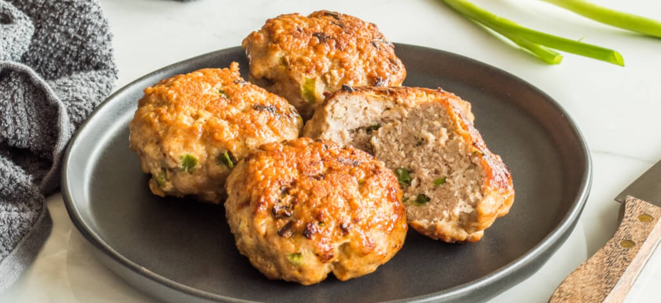 Ginger & Green Onion Sausage Patties