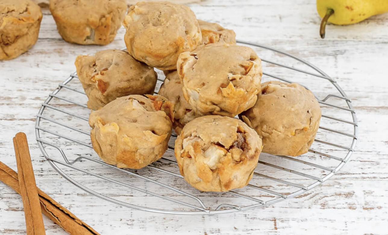 Cinnamon & Ginger Pear Muffins