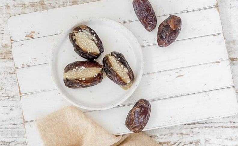 Tahini Stuffed Dates