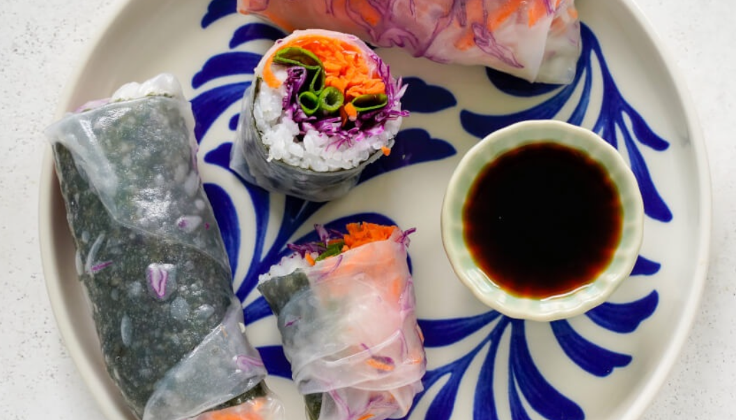 Veggie Sushi Spring Rolls