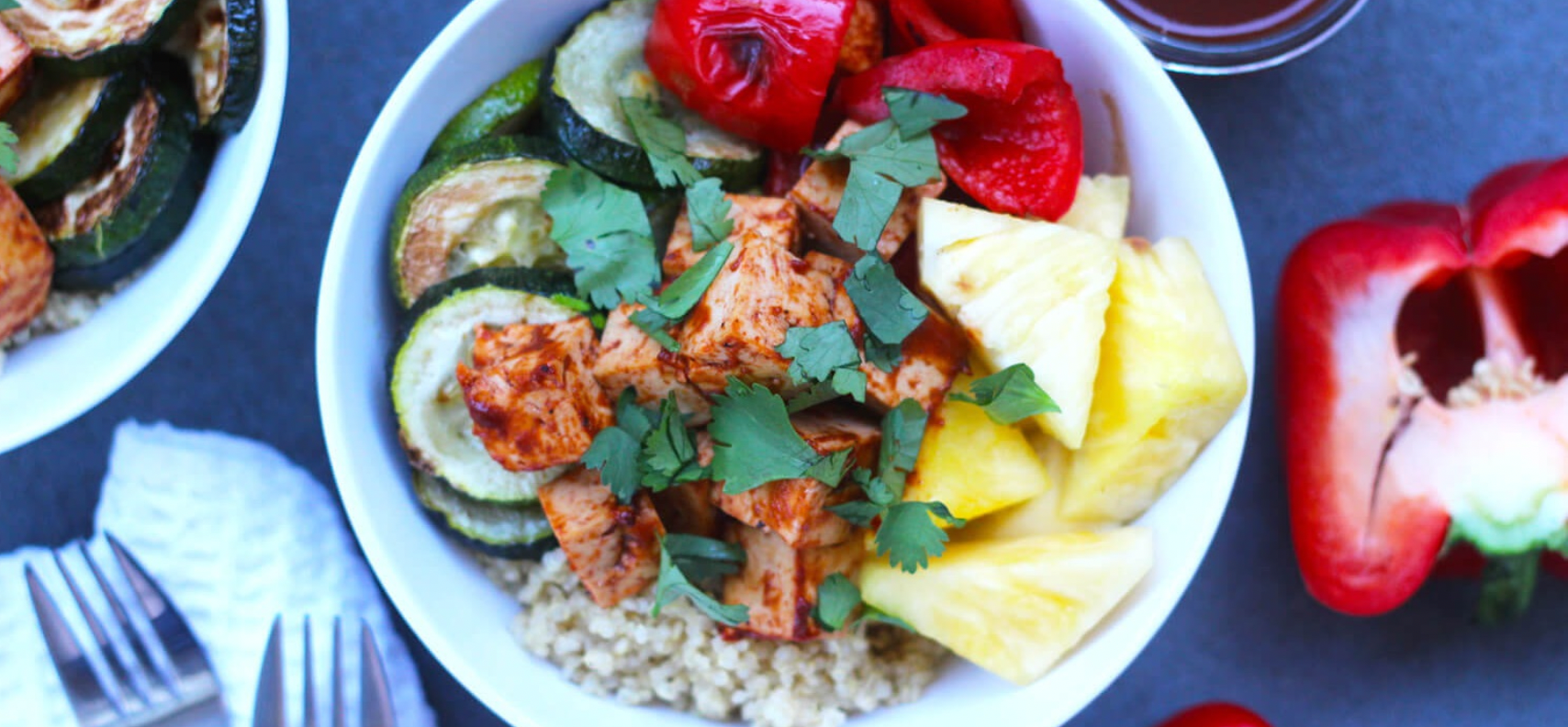 Hawaiian Bbq Tofu Bowls