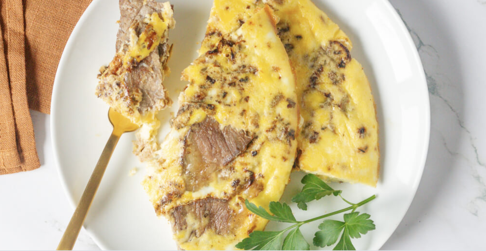 Steak Caramelized Onion Frittata