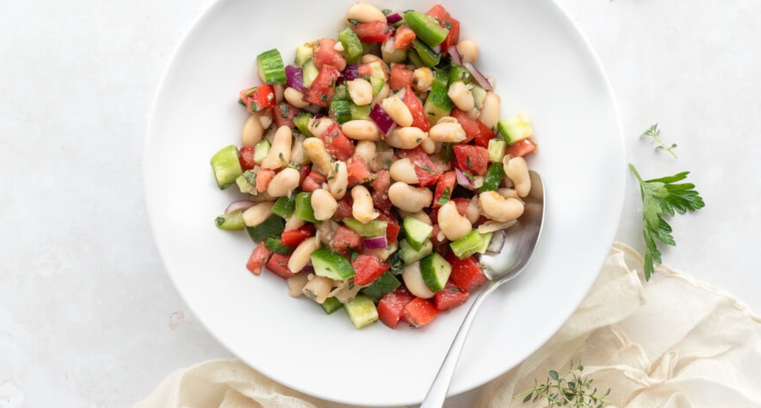 Herby White Bean & Veggie Salad