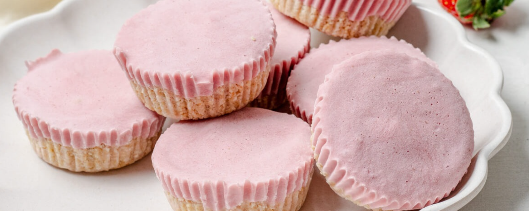 No Bake Strawberry Cheesecake Bites