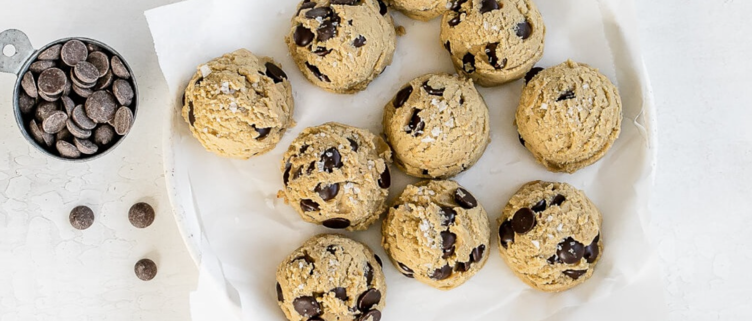 Chocolate Chip Cookie Dough Protein Balls
