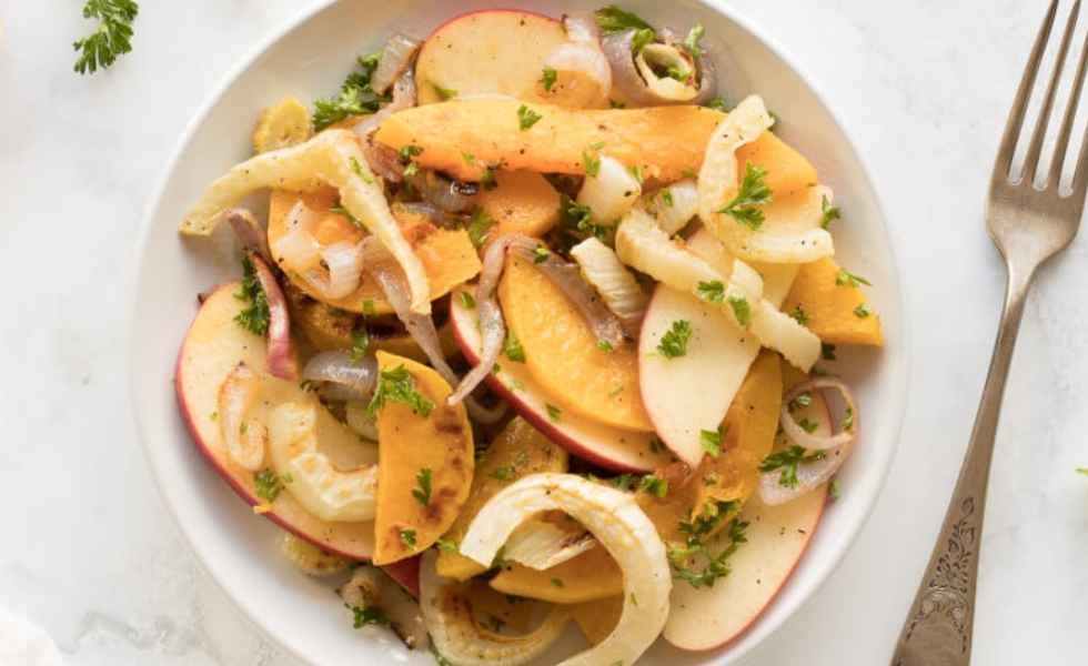 Roasted Squash, Fennel & Apple Salad