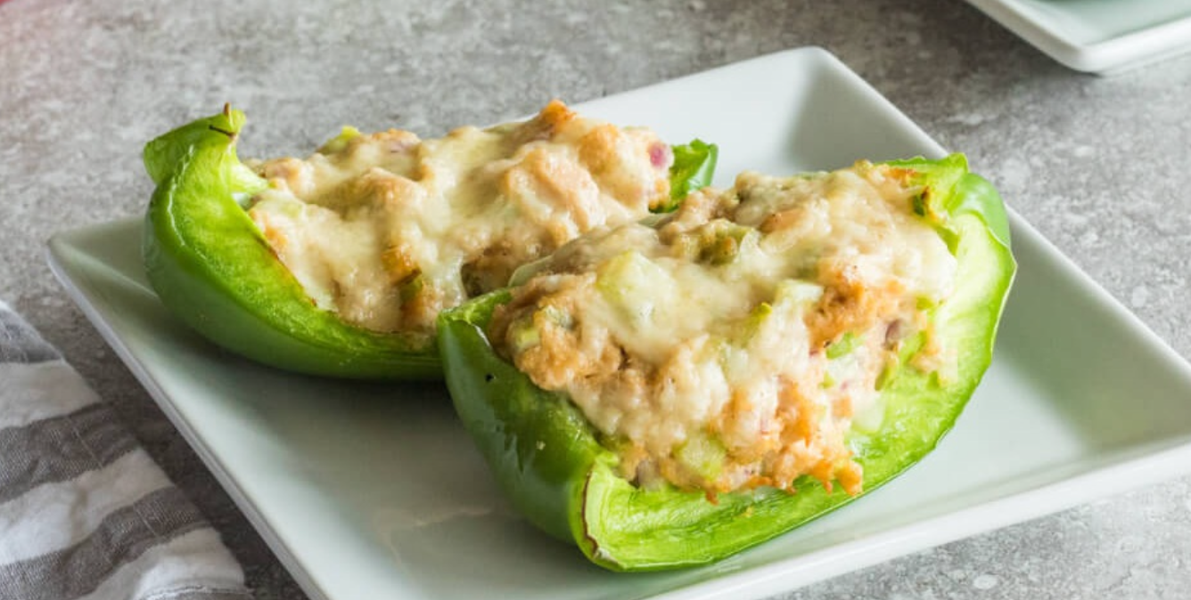Air Fryer Green Pepper Tuna Melts