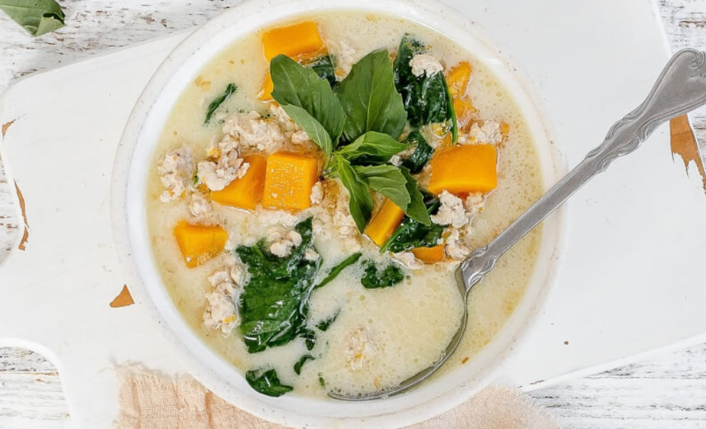 Coconut Lemongrass Chicken & Squash Soup
