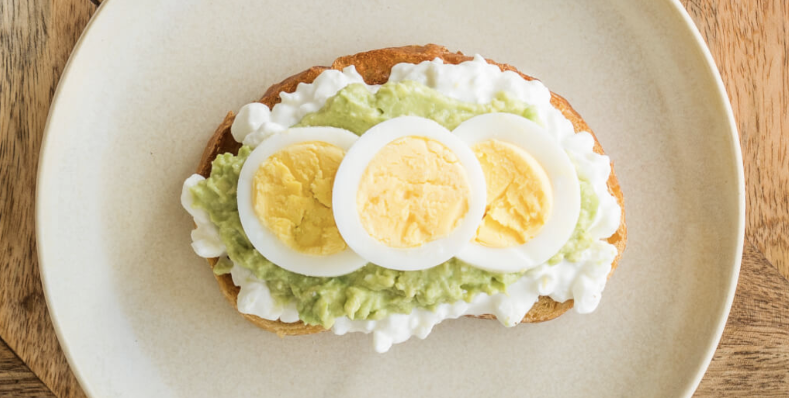 Avocado Cottage Cheese Egg on Toast