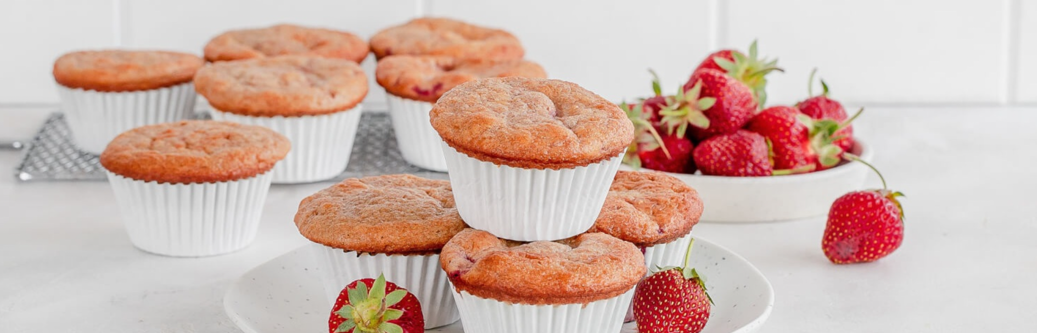 Strawberry Spelt Muffins