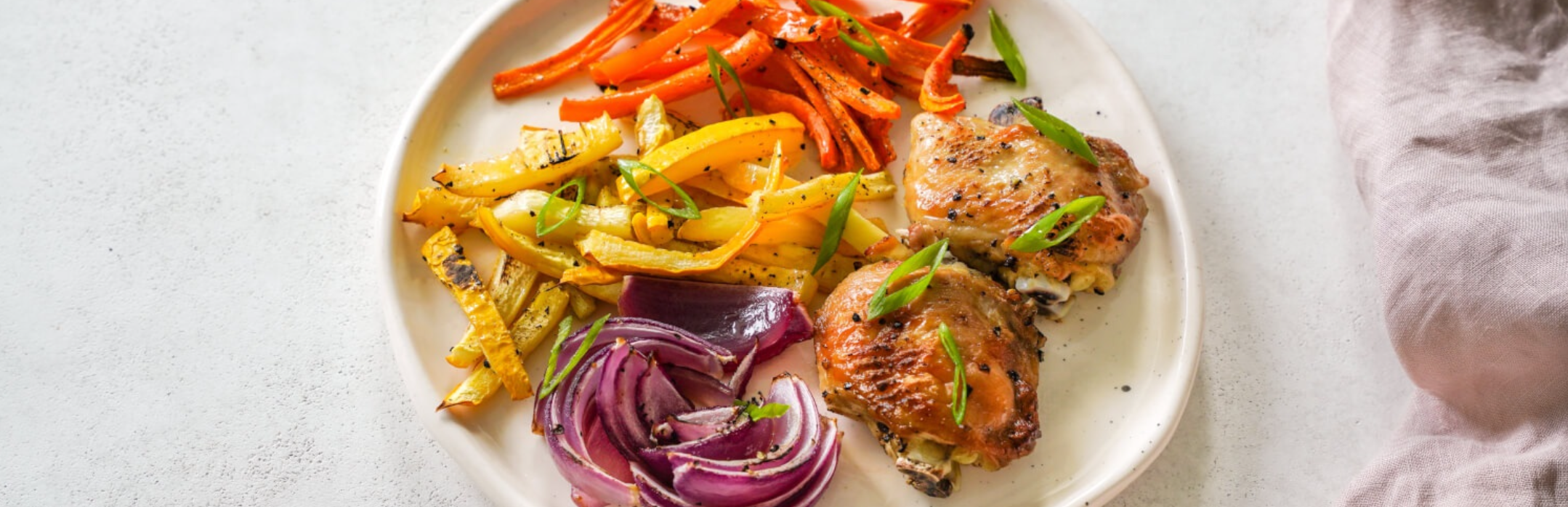 Sage & Lemon Chicken Thighs with Veggies