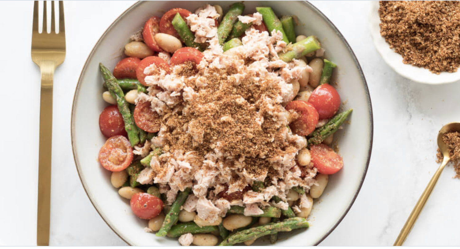 Tuna Asparagus White Bean Salad