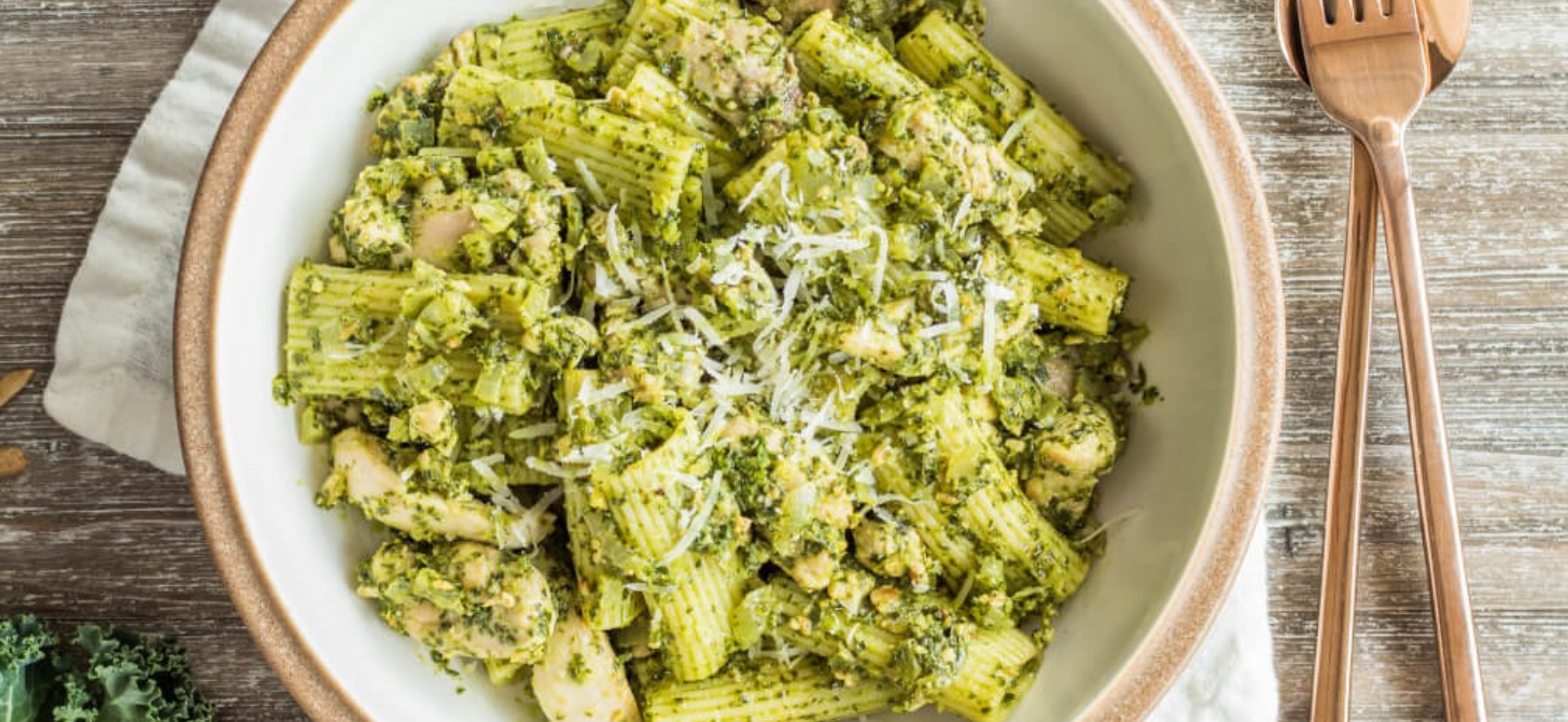 Kale Pesto Chicken Pasta