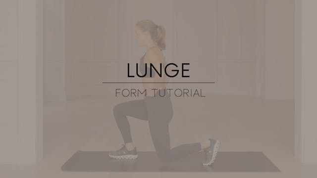 Lunge Form Tutorial