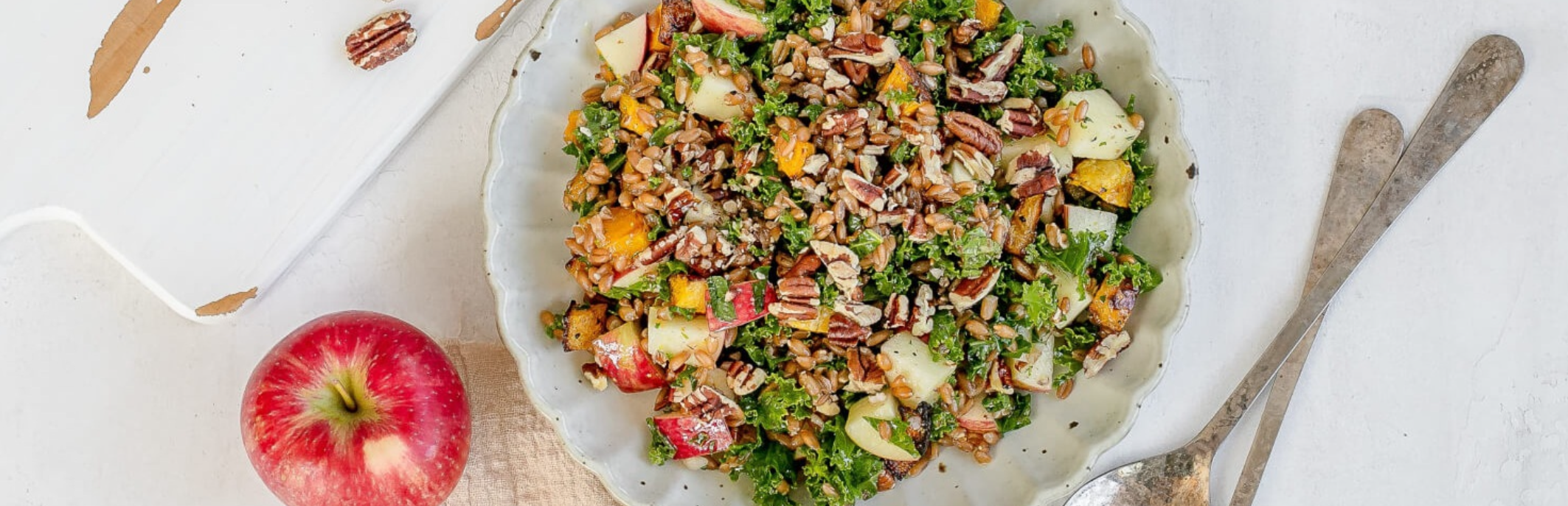Farro, Squash & Apple Salad