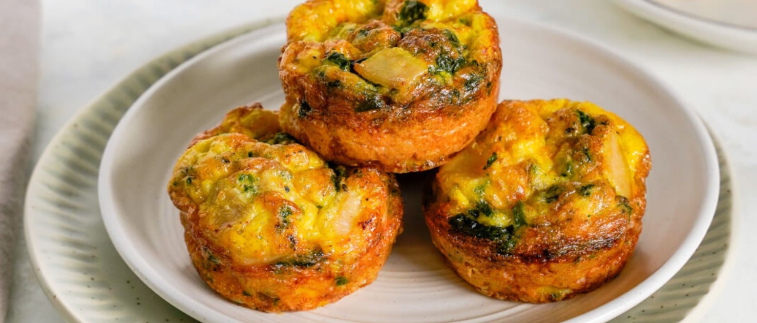 Turkey, Egg & Spinach Cups