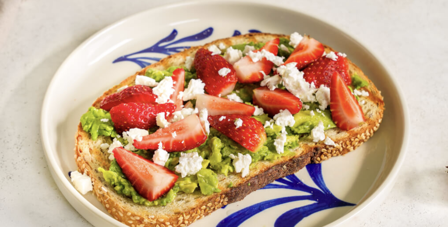 Strawberry Feta Avocado Toast
