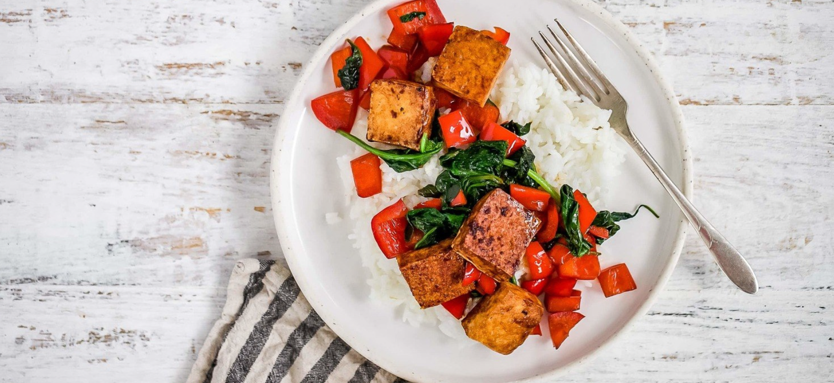 Tofu Spinach Stir Fry