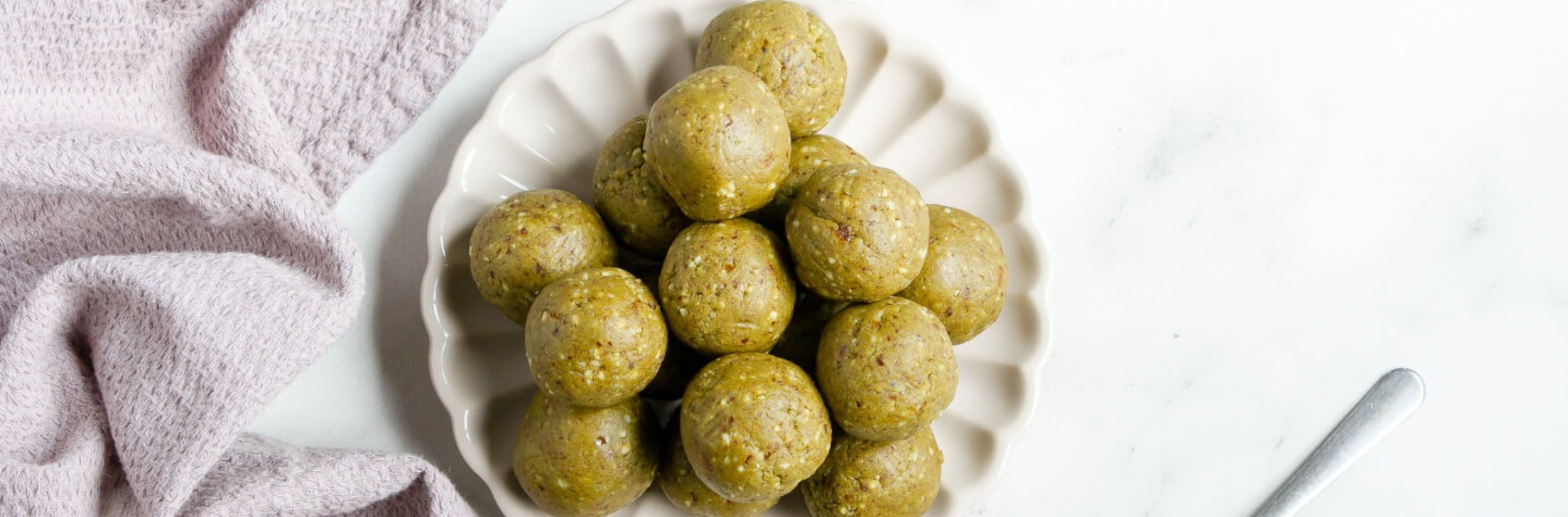 Vanilla Matcha Protein Balls