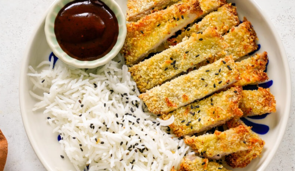 Air Fryer Tonkatsu & Rice