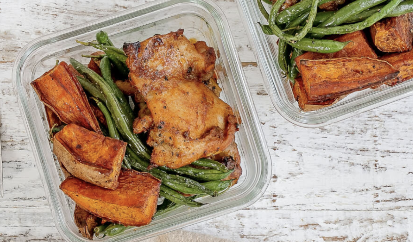Sheet Pan Smoky Chicken, Sweet Potato & Green Beans