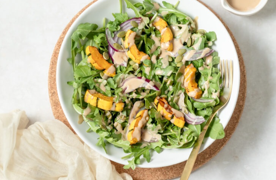 Roasted Squash & Arugula Salad
