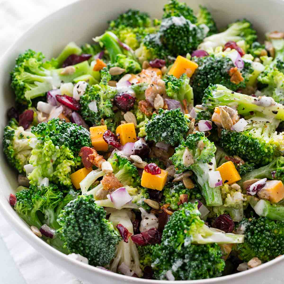 Broccoli Almond Protein Salad