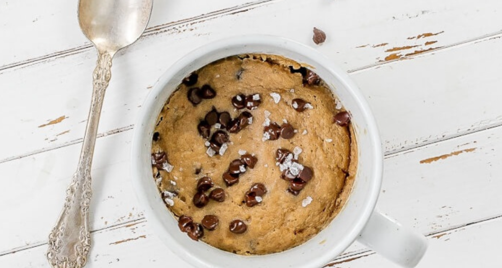Vanilla Tahini Protein Mug Cake