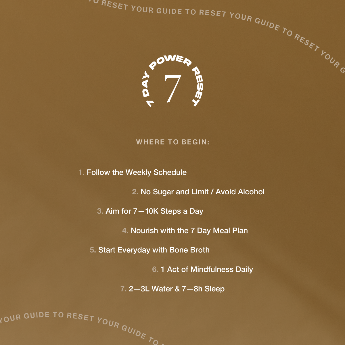 Reset Guide & Checklist