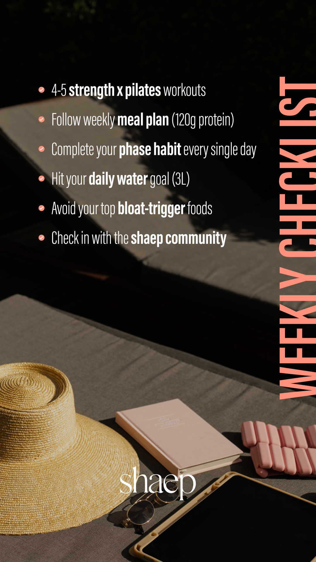 WEEKLY CHECKLIST