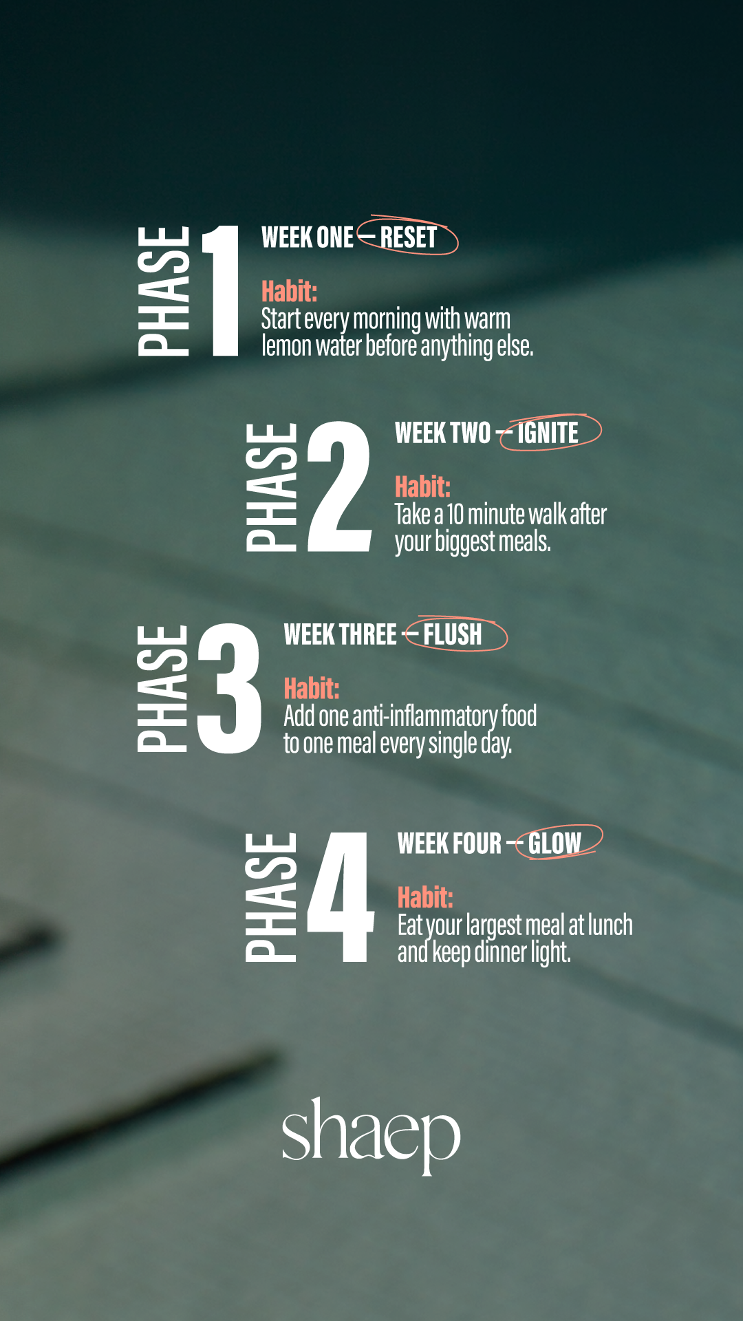 WEEKLY HABITS