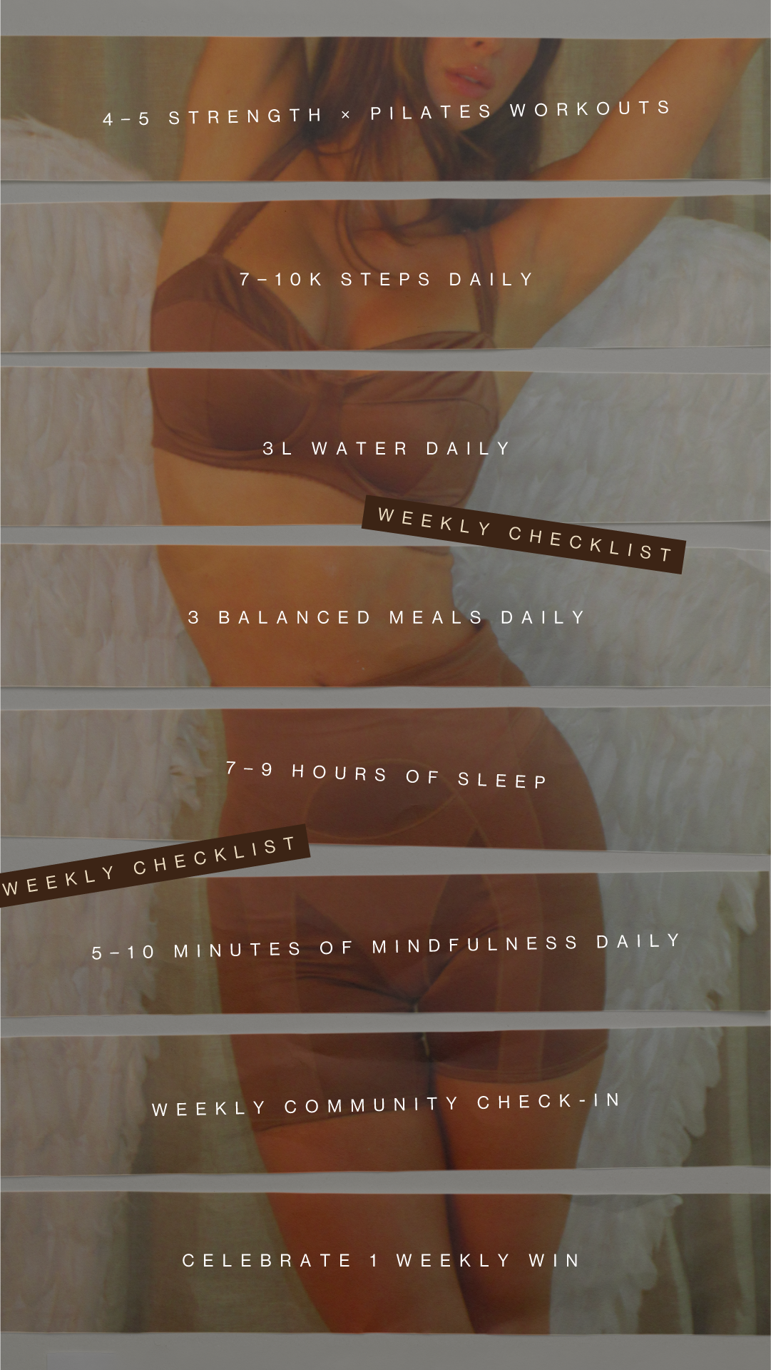 WEEKLY CHECKLIST