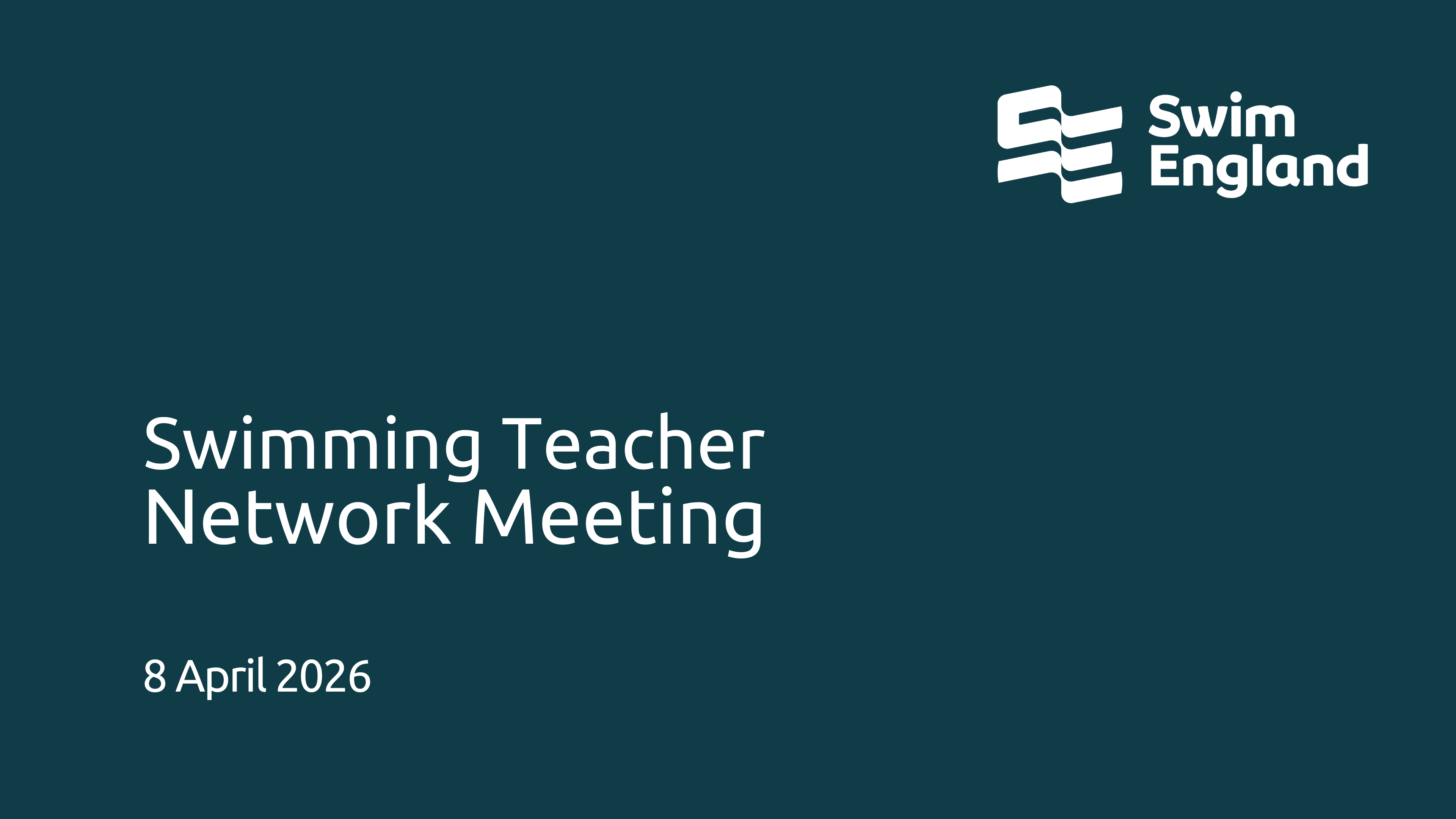 Swimming Teacher Network - 8 April 2026