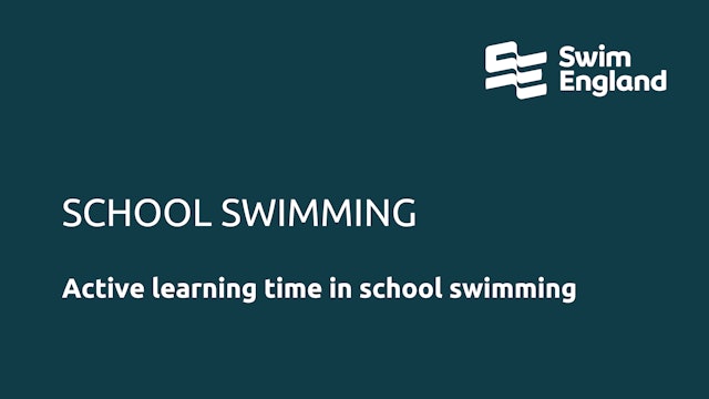 Active learning time in school swimming