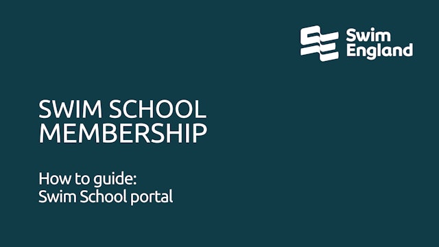 How to guide: Swim School Portal