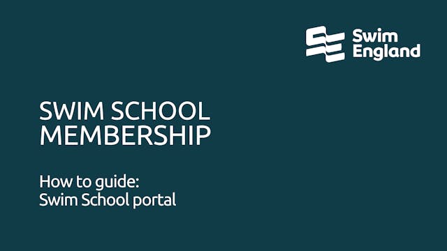 How to guide: Swim School portal