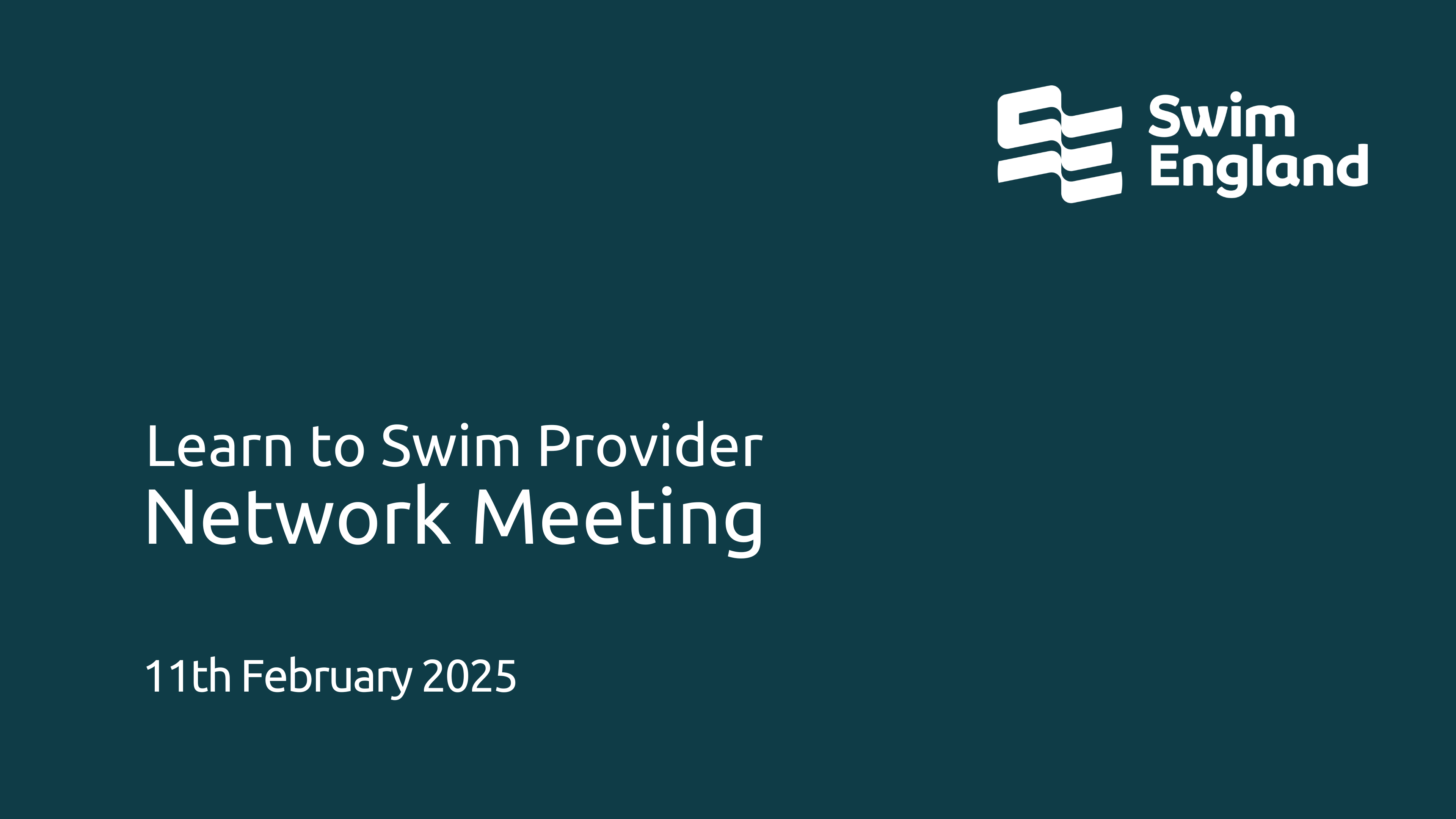 Learn to Swim Provider Network 11th February 2025