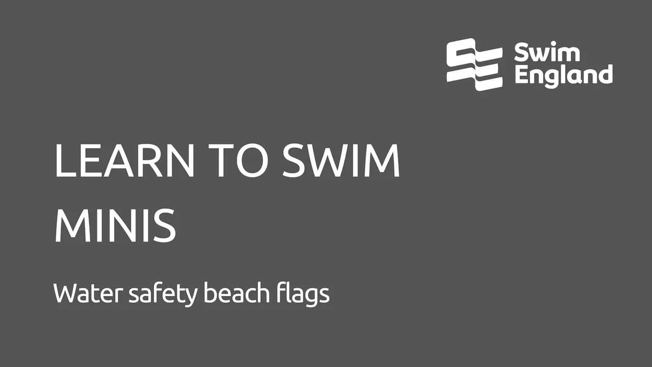 Swim Flags Color In Water Safety Beach Flags - Learn to Swim Minis - Swim England